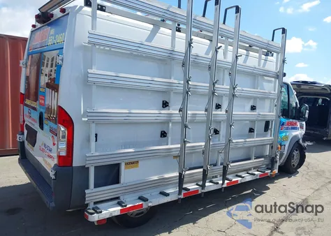 2017 Ram Promaster 3500 High Roof 159 Wb из США, поврежденный, VIN 3C6URVHGXHE510548